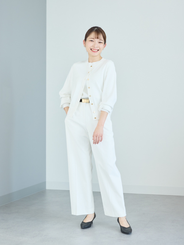 ジョーゼットプリーツドッキングワンピース（長袖）、PLUS STYLE