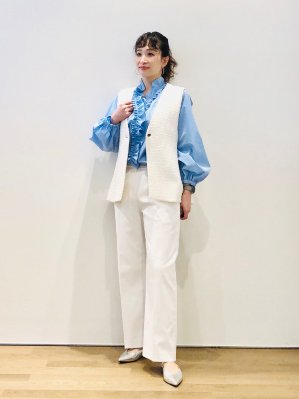 ツイードペプラムジレ（レディース）の着用コーディネート一覧| プラステ