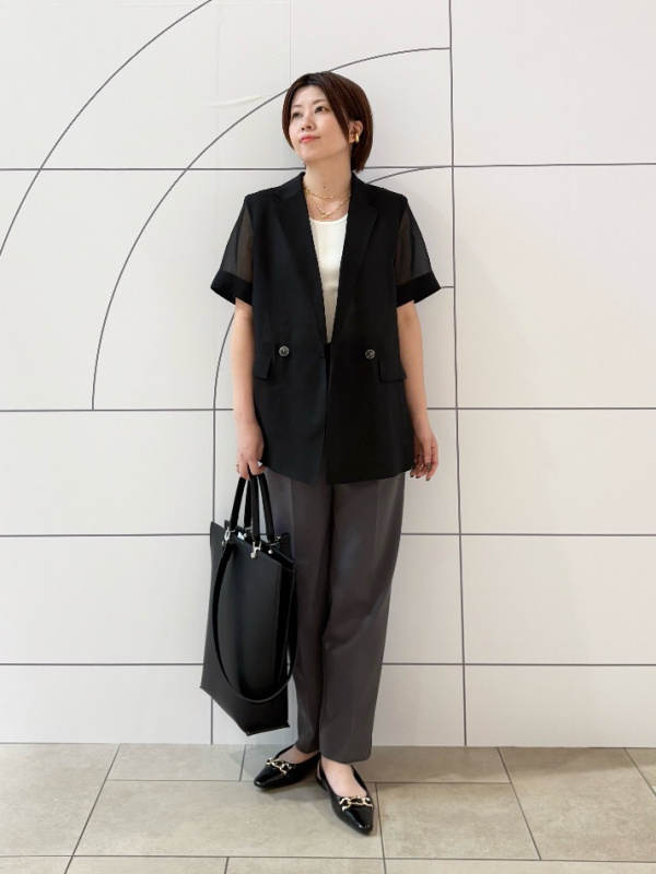 ⭐︎美品⭐︎ プラステ　半袖　ハーフスリーブジャケット PLST(プラステ)公式 | プレミアムオックスハーフスリーブジャケット