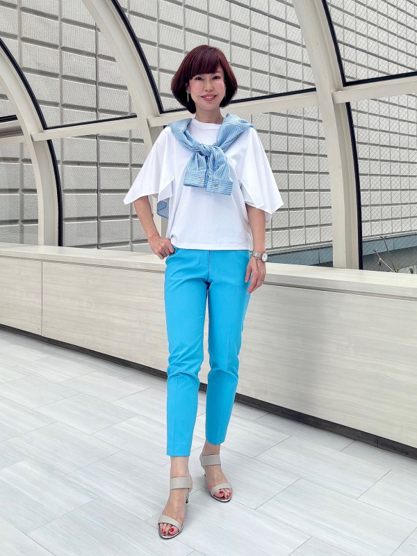 リネンブレンドダブルジャケット、ワイドパンツ(リネンブレンド リネンブレンドダブルジャケット、ワイドパンツ(リネンブレンド