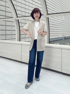 新品未使用】今季 PLST シアーオーガンジーハーフスリーブ