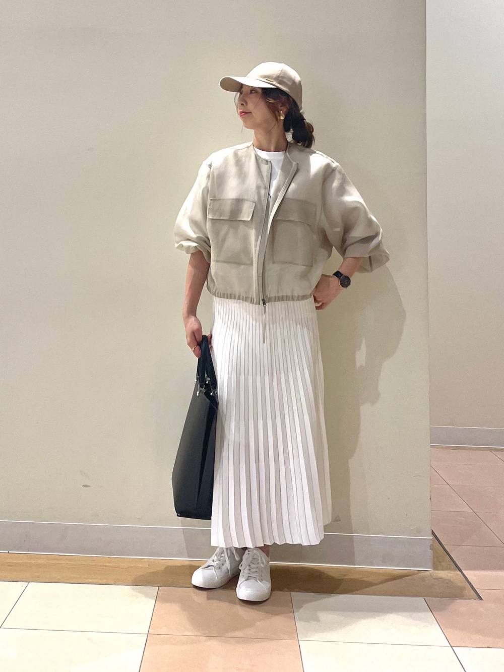 ストレッチコットンブレンドポケットTシャツ（半袖）、シアー