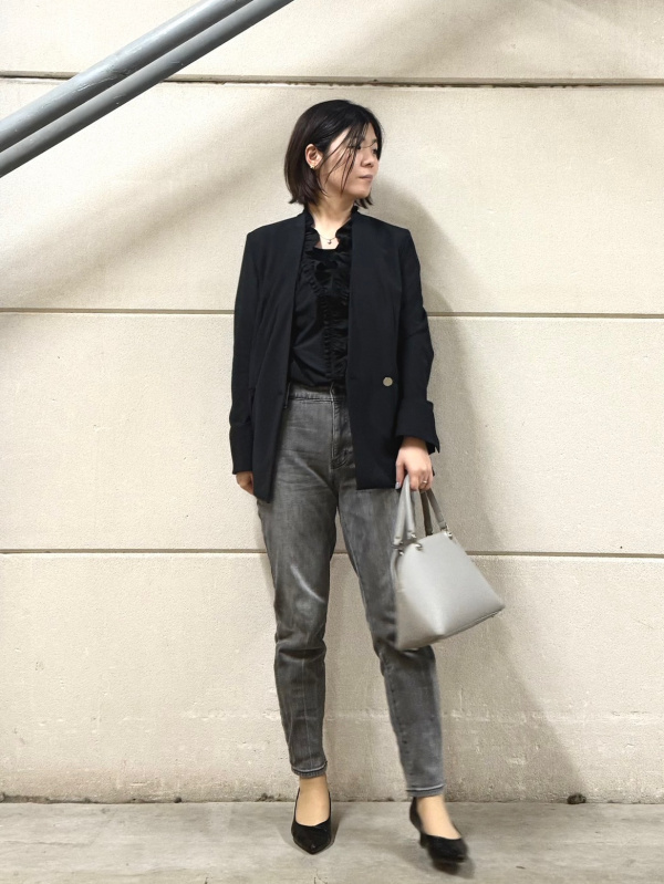 2025年春モデル ハイストレッチトリコットカラーレスダブルジャケット