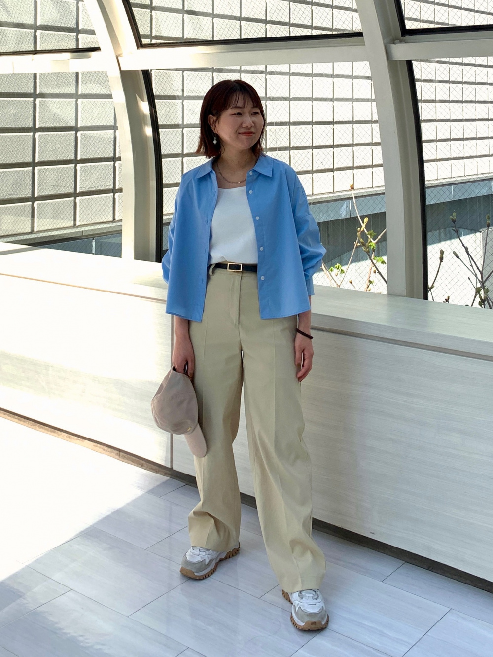 nagonstans COウォッシュド タイプライター クロップド シャツ nagonstans COウォッシュド タイプライター クロップド シャツ OtoNANO