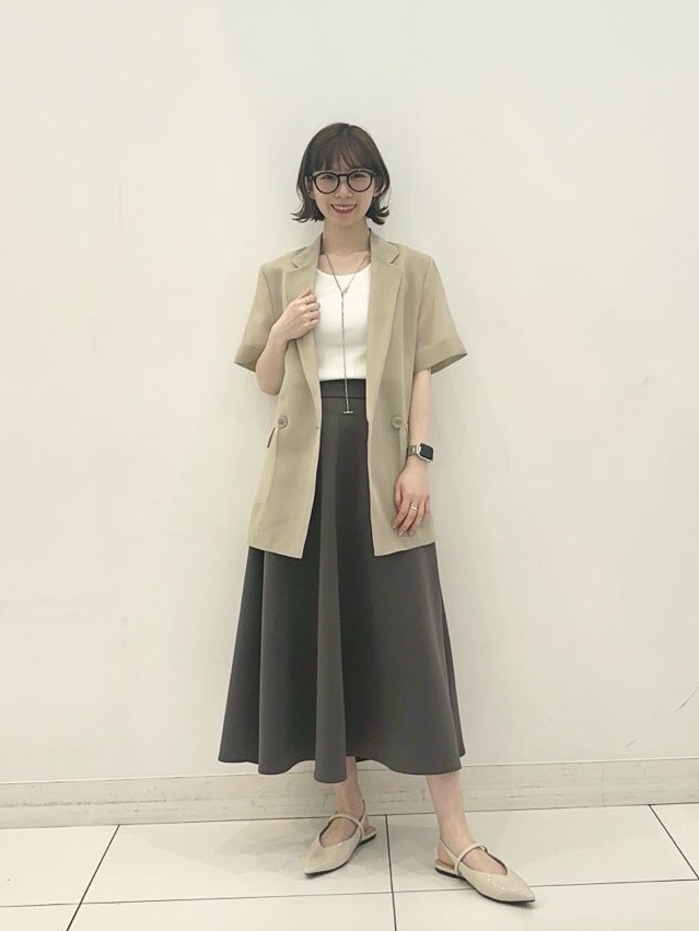 スキューバジャージーフレアスカート、スキューバジャージーV