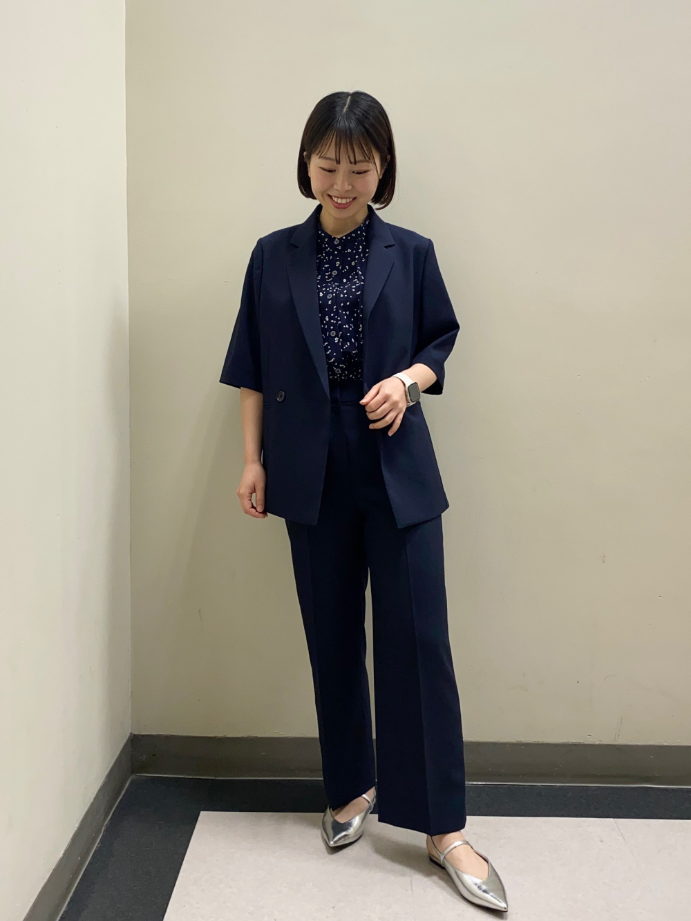 PLST プレミアムオックスノーカラージャケット ストレートパンツ セットアップ プレミアムオックスカラーレスジャケット、プレミアムオックス