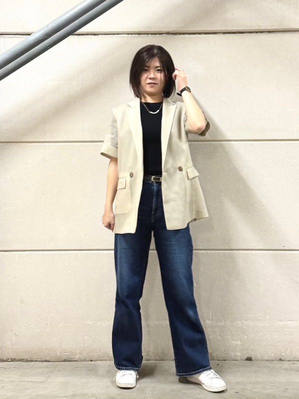 極美品✨プラステ　セットアップ　ストレッチ　洗濯可　トリアセテート　紺色　M PLST(プラステ)公式 | 2024年モデル トリアセブレンドカラーレス