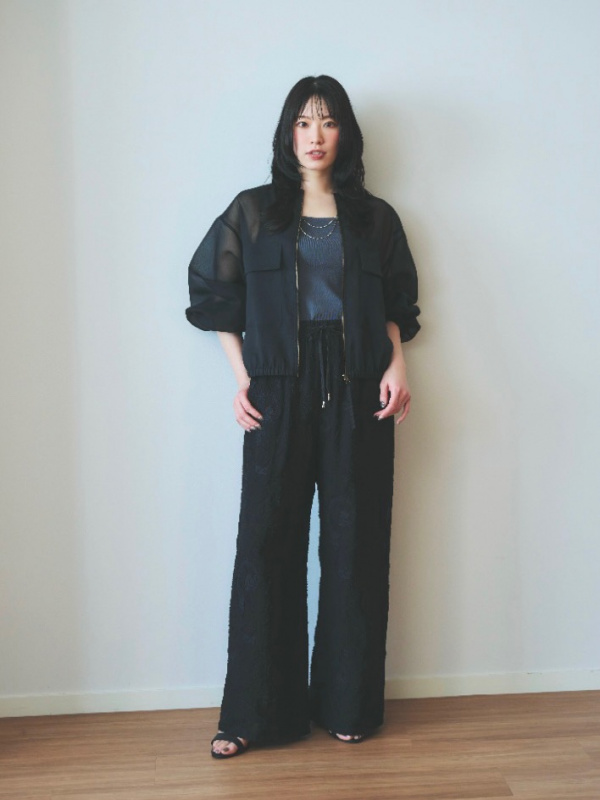 本日発送！GWお値下げ！新品！PLST★Ｌ★シアーオーガンジープルゾン★ホワイト 本日発送！GWお値下げ！新品！PLST☆L☆シアーオーガンジープル