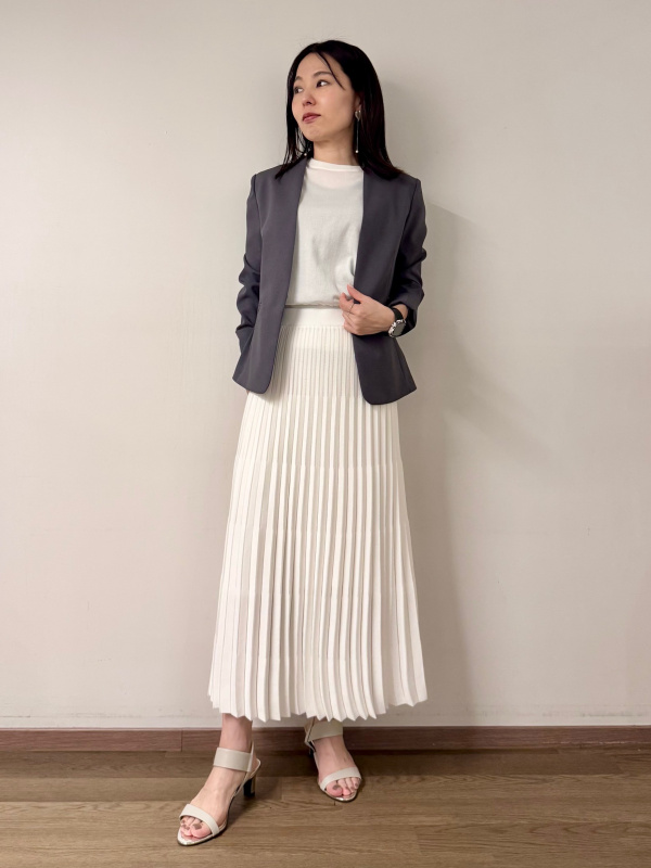 ⭐︎いちたろう⭐︎新品♡PLST♡レーヨンブレンドシアープリーツスカート PLST(プラステ)公式 | レーヨンブレンドシアープリーツスカート