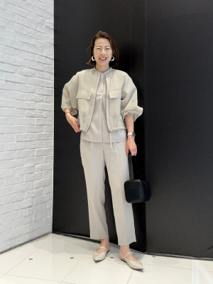 PLST プラステ シアーオーガンジーブルゾン　2025春夏 PLST(プラステ)公式 | シアーオーガンジーブルゾン