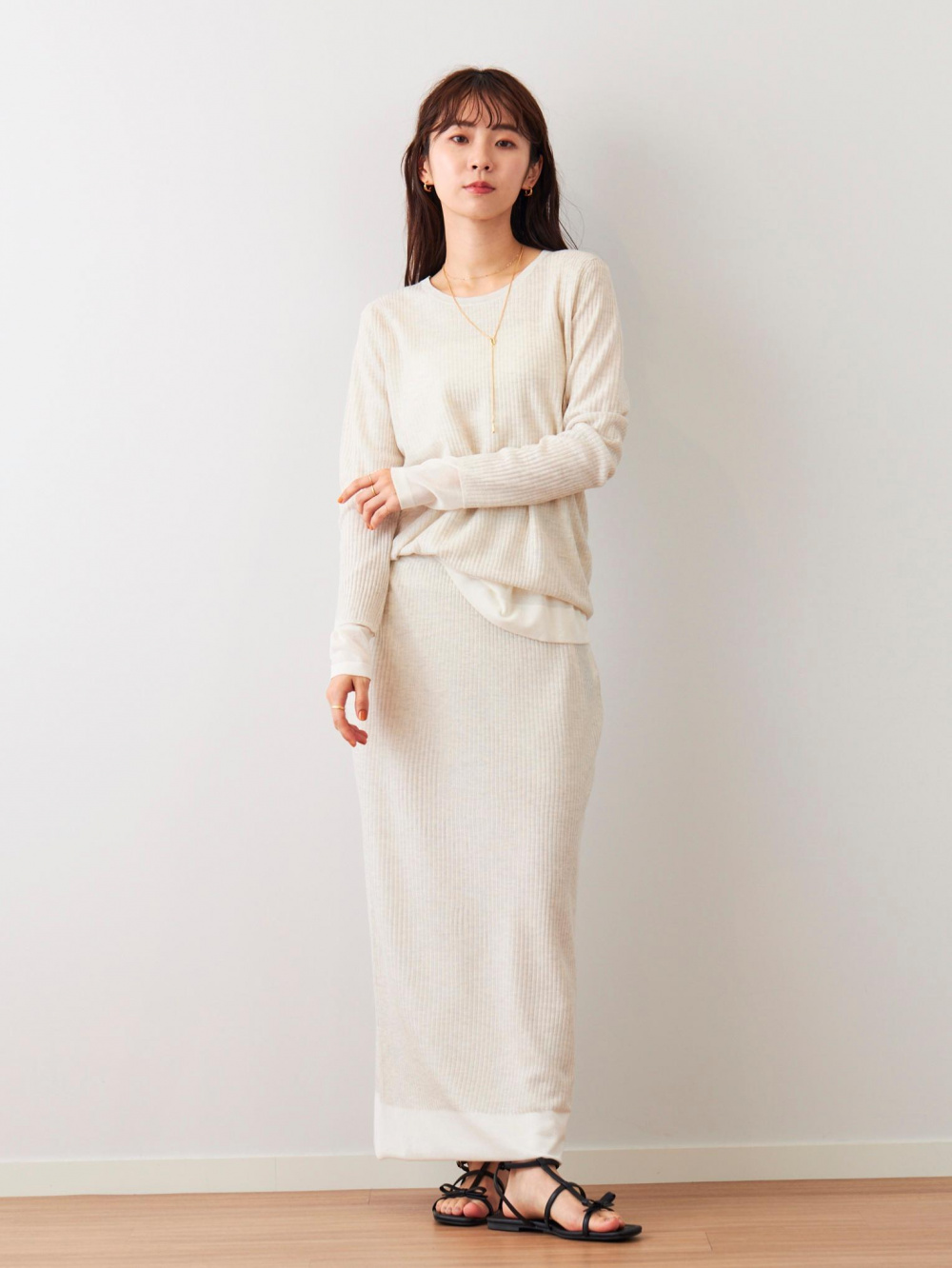 完売 PLST HARUNOBUMURATAシアーニットプルオーバー Sプラステ PLST(プラステ)公式 | シアーニットプルオーバー