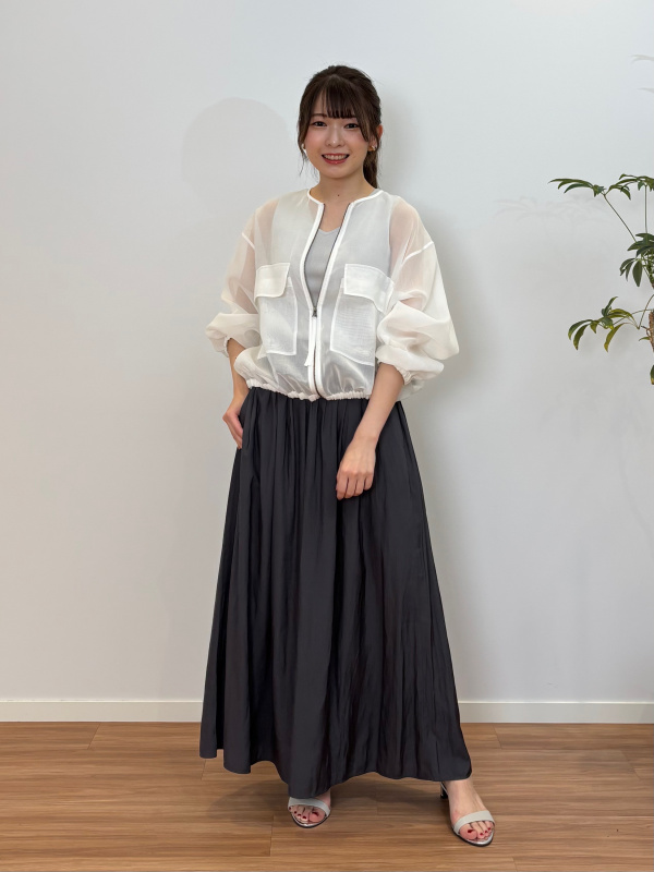 シアーオーガンジーブルゾン（レディース）の着用コーディネート一覧