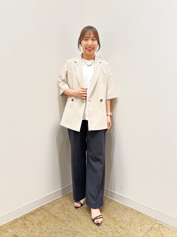 美品 PLST プレミアムオックスハーフスリーブジャケット