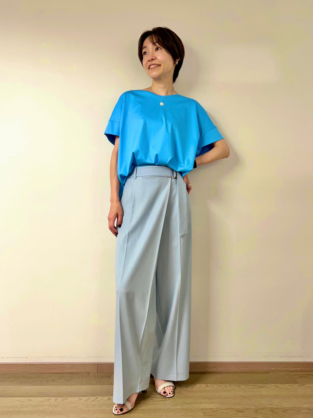 本日発送！GWお値下げ！新品！PLST★Ｌ★シアーオーガンジープルゾン★ホワイト PLST(プラステ)公式 | シアーオーガンジーブルゾン