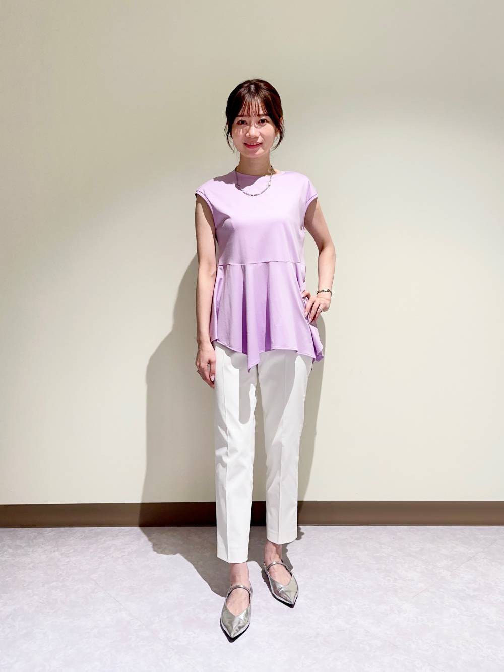 今季　シアードルマンメタルボタンシャツ Mサイズ ブルー シャーリングスリーブシアープルオーバー、シアードルマンメタル