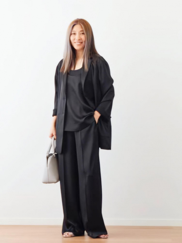 特価】【WEB限定商品】黒ツイードジレ セットアップ着用可【AOKI
