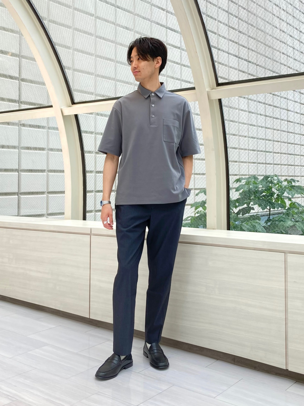 マイクロサッカージャケット、ストレッチリネンミックススリム