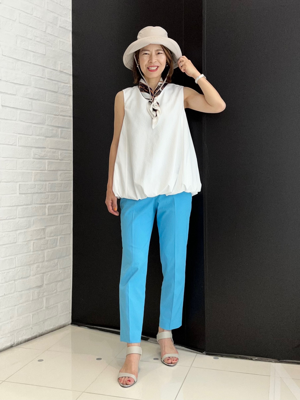 スティックパンツ（リネンブレンド）、リネンブレンドダブルジャケット