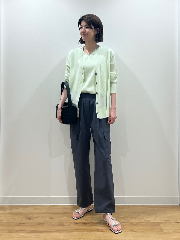 ★PLST ハイストレッチリネンカーゴパンツレディースMサイズ新品★ PLST(プラステ)公式 | ハイストレッチリネンカーゴパンツ