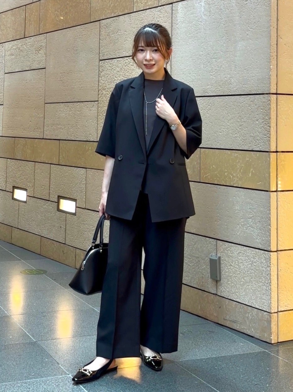 PLST プレミアムオックスノーカラージャケット ストレートパンツ