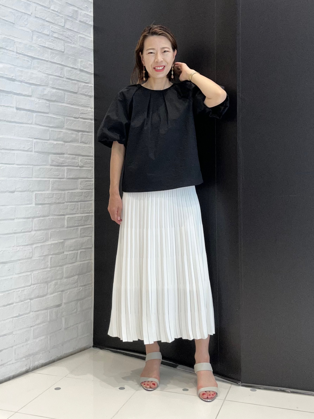 ⭐︎いちたろう⭐︎新品♡PLST♡レーヨンブレンドシアープリーツスカート ⭐︎いちたろう様専用⭐︎新品♡PLST♡レーヨンブレンドシアー