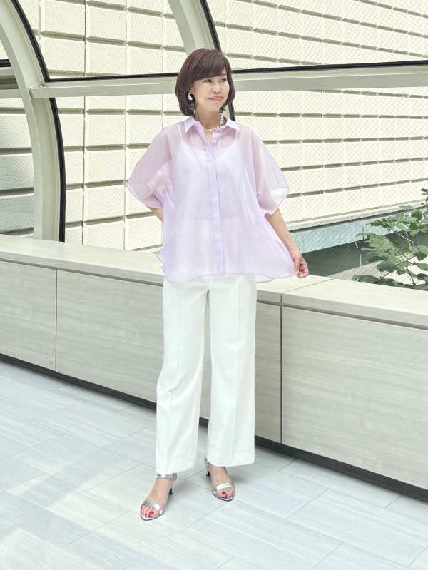 シアーポンチョシャツ（レディース）の着用コーディネート一覧