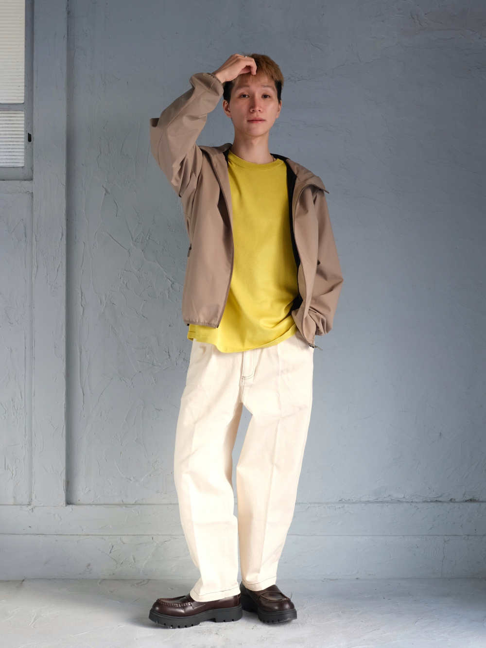 2024年モデル ウォッシャブルニットTシャツ、PLUS STYLEパンツ（リネン