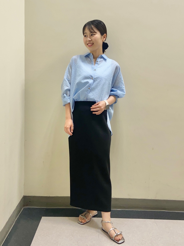 極美品✨プラステ　セットアップ　ストレッチ　洗濯可　トリアセテート　紺色　M 公式スタイリング | プラステ