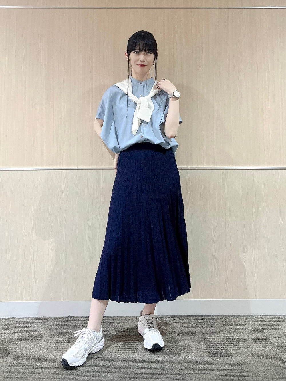 ⭐︎いちたろう⭐︎新品♡PLST♡レーヨンブレンドシアープリーツスカート ⭐︎いちたろう様専用⭐︎新品♡PLST♡レーヨンブレンドシアー