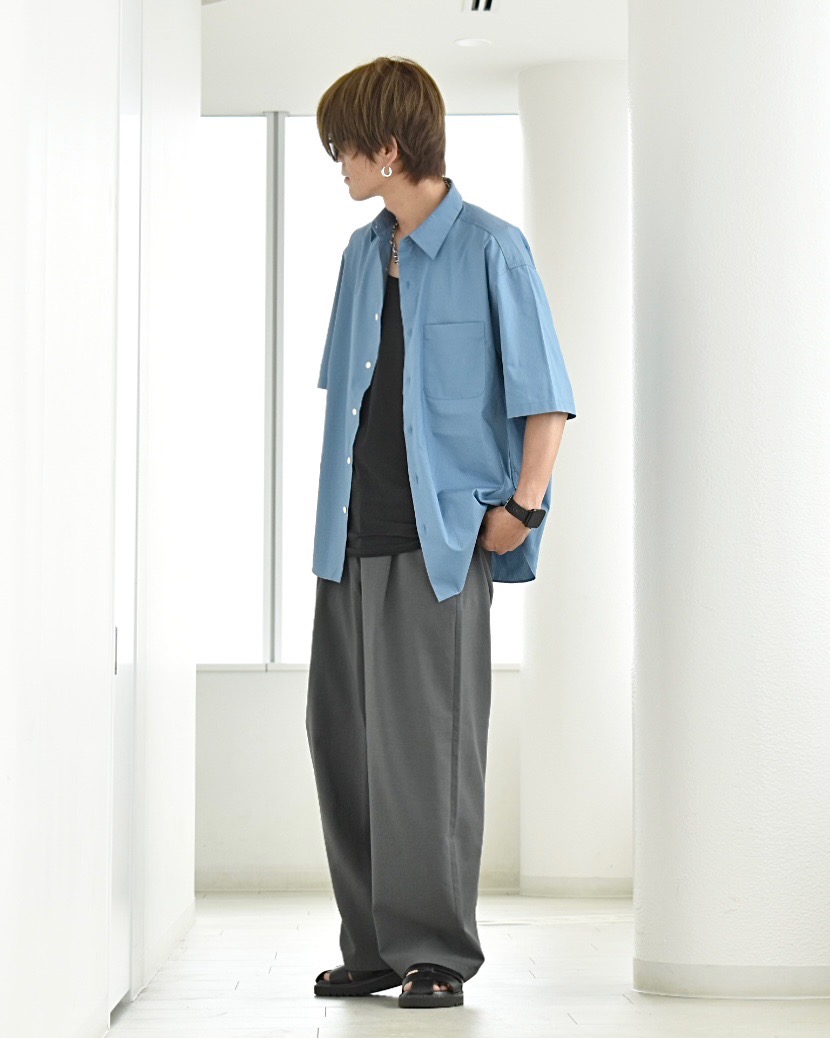 テックストレッチダブルブレストジャケット、ストレッチコットン