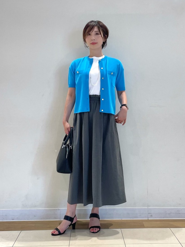 15000円『今季新作』新品タグ付プラステハイストレッチナイロンワンピース M PLST(プラステ)公式 | ハイストレッチナイロンフレアワンピース