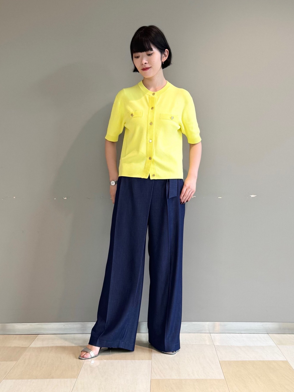プレミアムオックスカラーレスジャケット、スティックパンツ（リネン