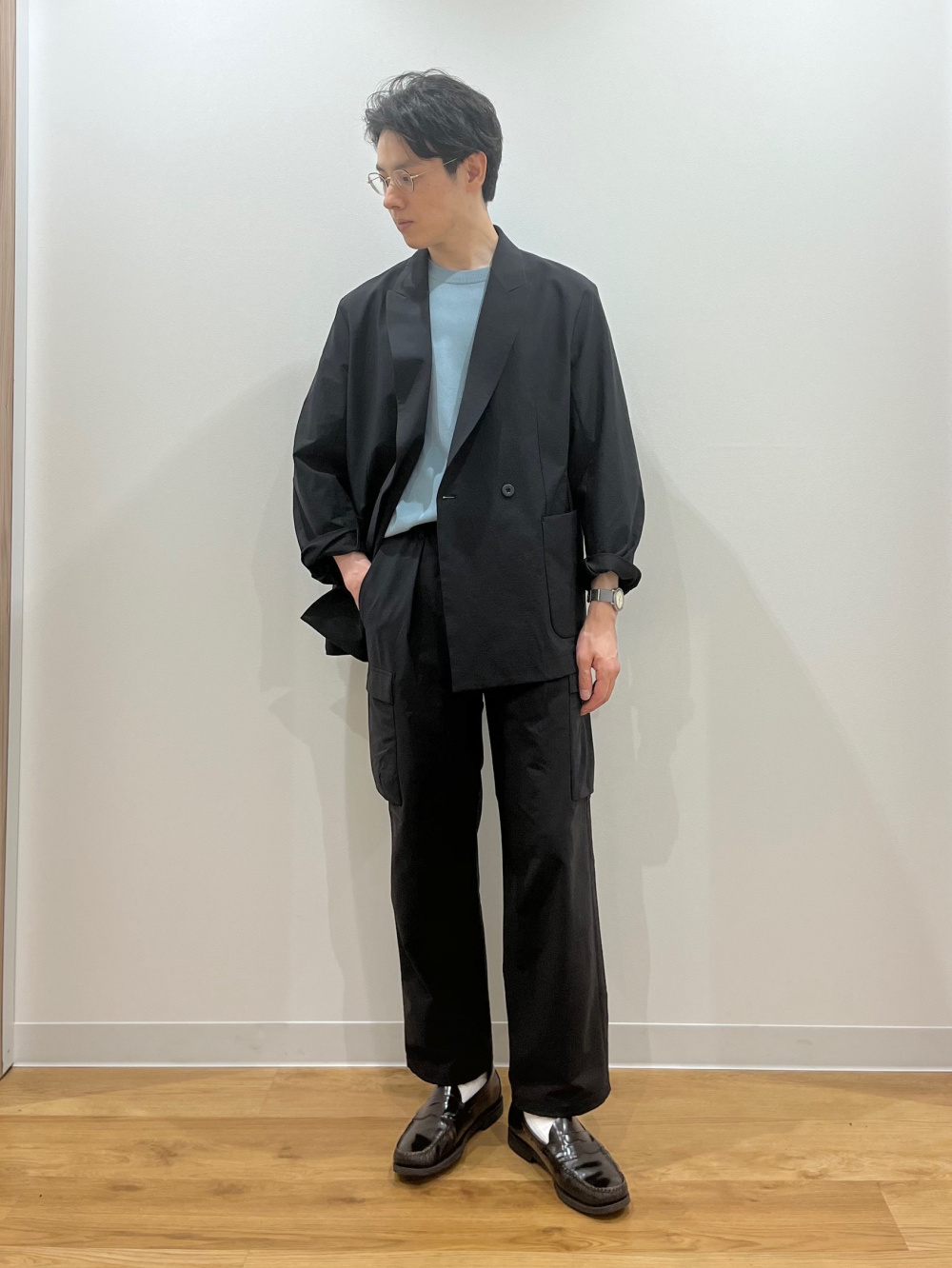 PLST テックストレッチダブルブレストジャケット PLST(プラステ)公式 | テックストレッチダブルブレストジャケット