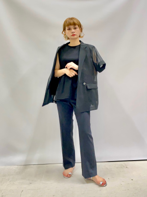 PLST(プラステ)公式 | シアーオーガンジーハーフスリーブジャケット