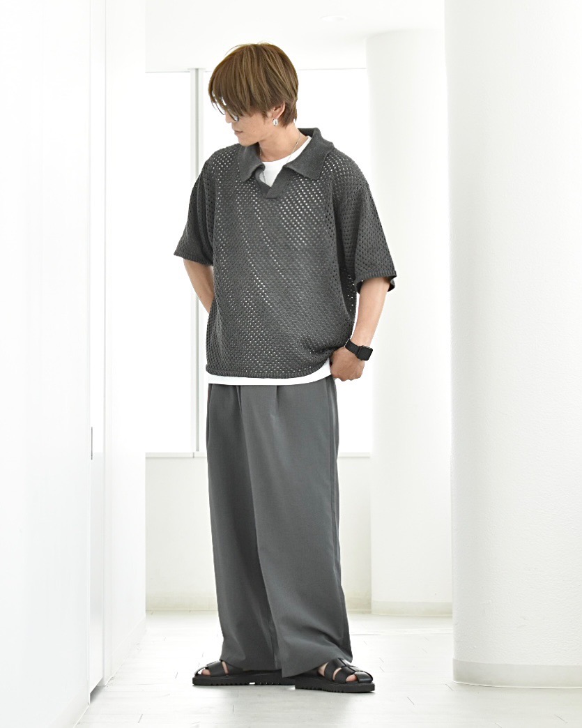 プレシャスドライワイドパンツ」の着用コーディネート| プラステ