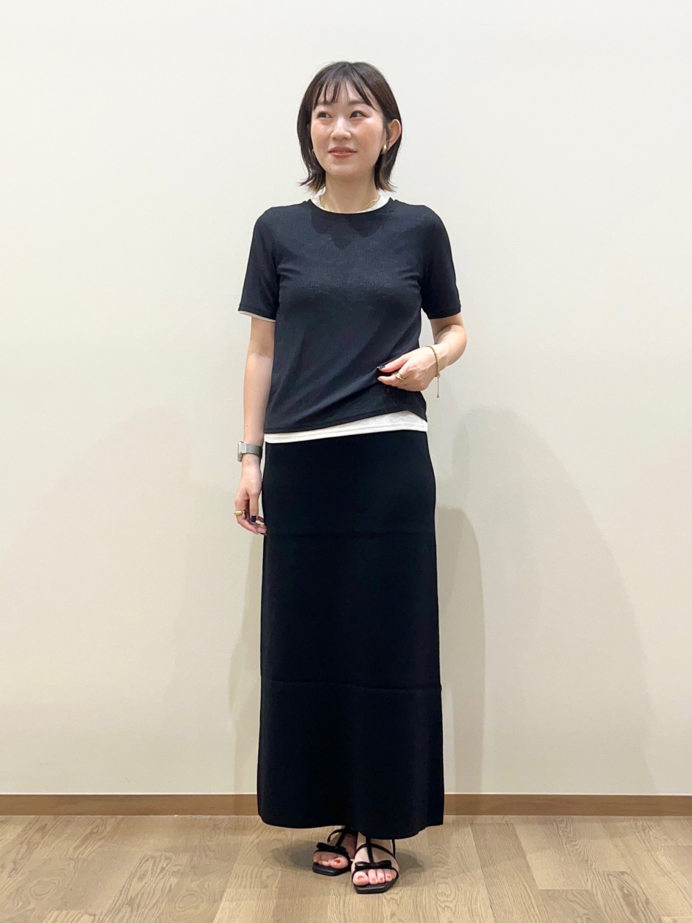 シアーナローニットスカート SALON adam et ropé シアーナロー