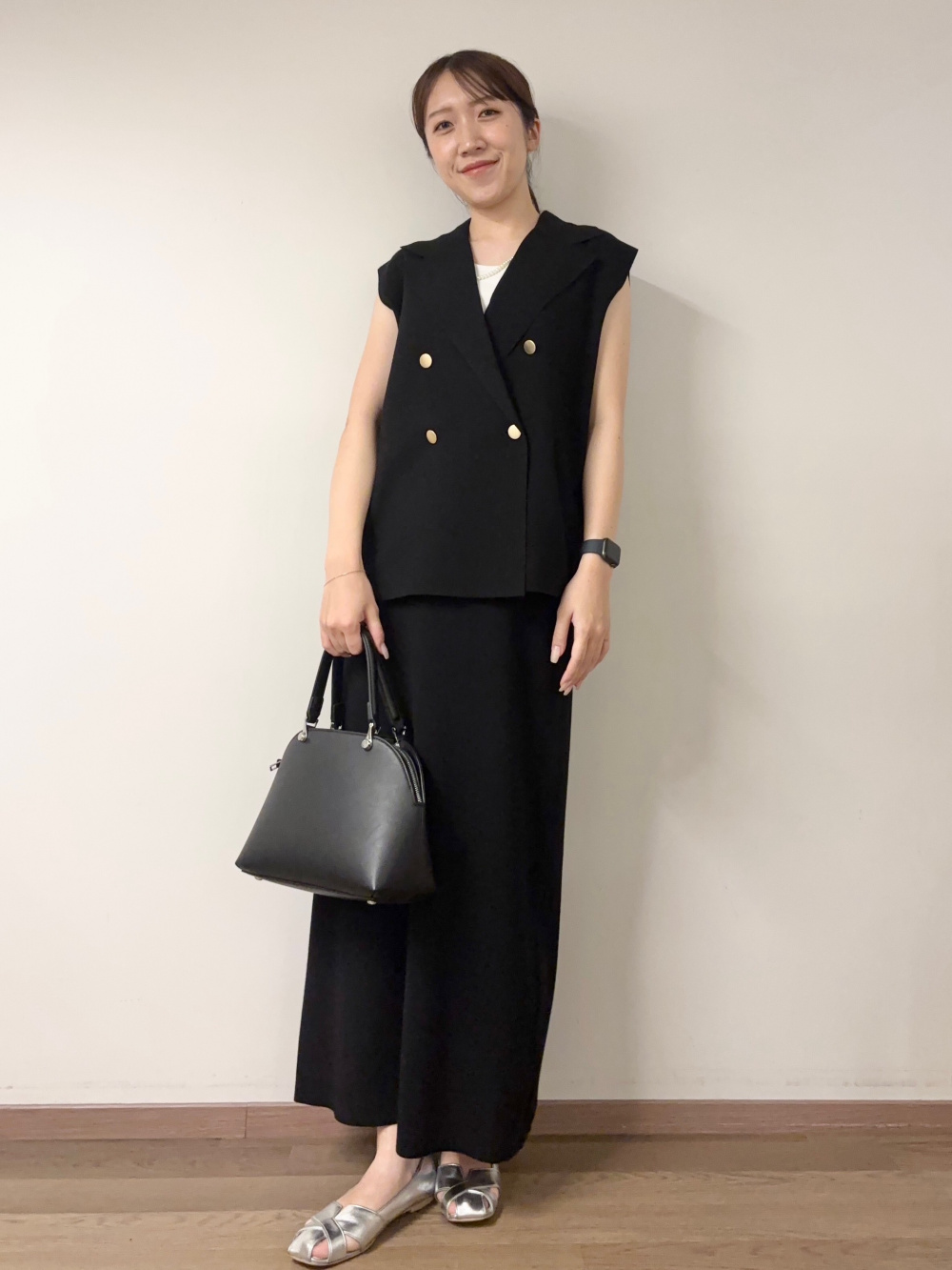 レーヨンブレンドテーラードニットベスト、レーヨンブレンド