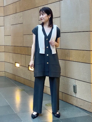 PLST(プラステ)公式 | ラメメッシュカーディガン