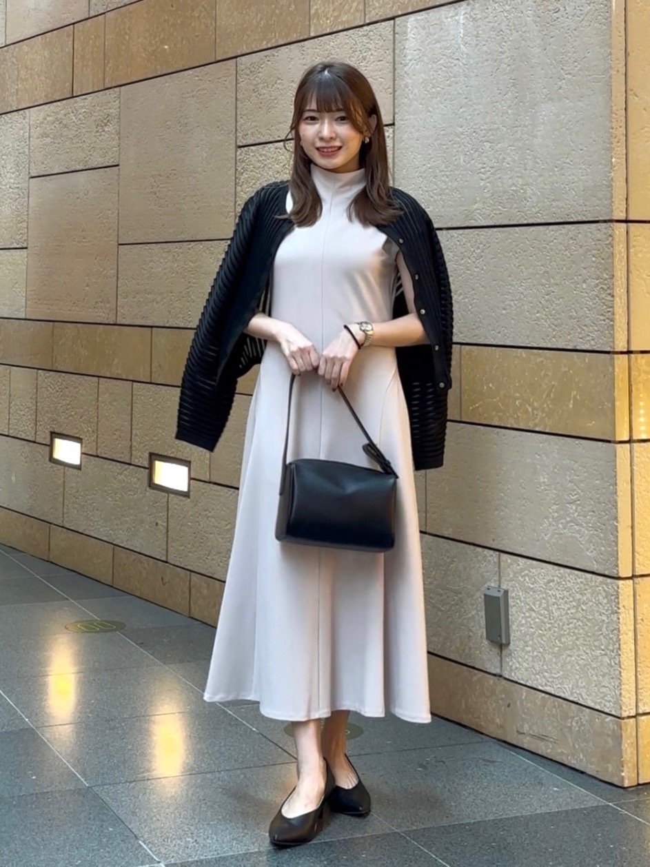サッカーレイヤードワンピース、PLUS STYLEパンプス（ローヒール