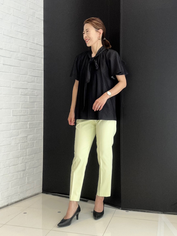 スティックパンツ（リネンブレンド）、リネンブレンドダブルジャケット