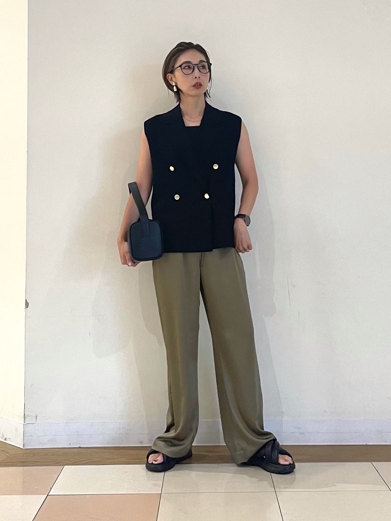 プラスレーヨンブレンド テーラード ニットベスト S PLST(プラステ)公式 | レーヨンブレンドテーラードニットベスト