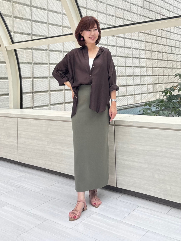 リネンブレンドダブルジャケット、ワイドパンツ（リネンブレンド