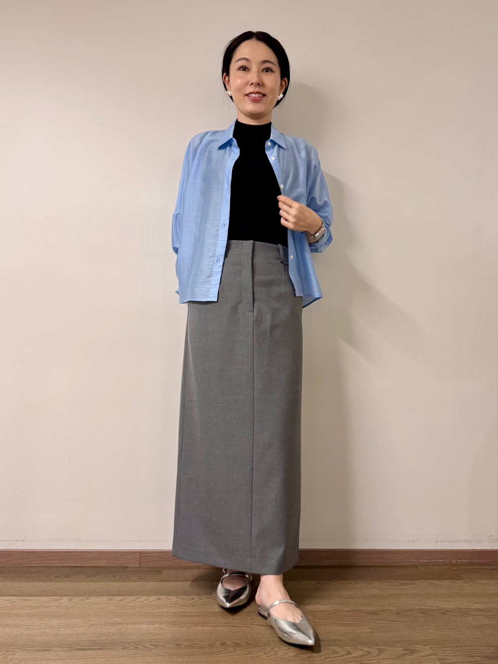 レーヨンブレンドテーラードニットベスト、ハイネックリブ