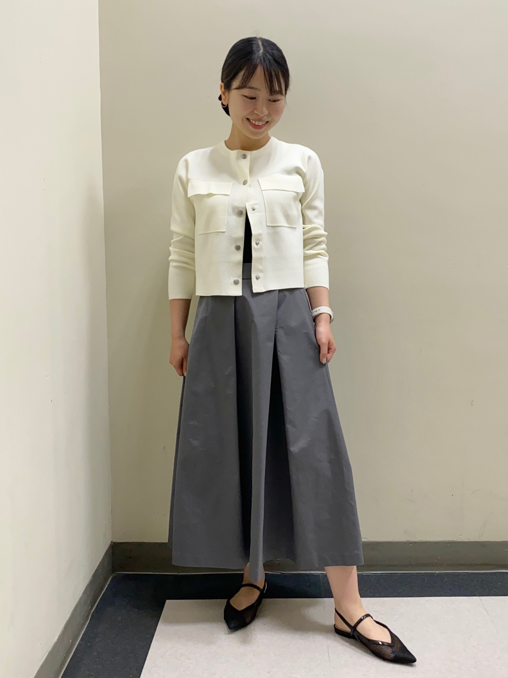 リラクシーショートトレンチコート、ポインテッドトゥスリングバック