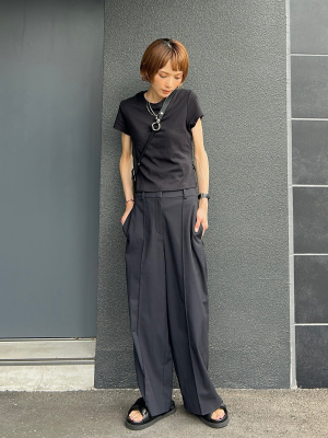 PLST(プラステ)公式 | 2024年モデル ワイドパンツ（リネンブレンド）