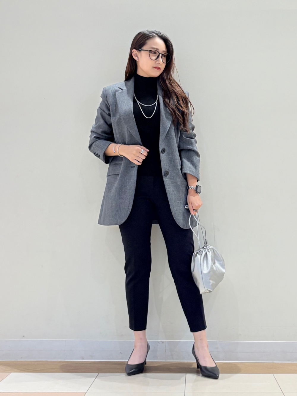 PLST プラステ 2025春 ツイードペプラムジレ ネイビー ベスト ツイード PLST(プラステ)公式 | ツイードペプラムジレ