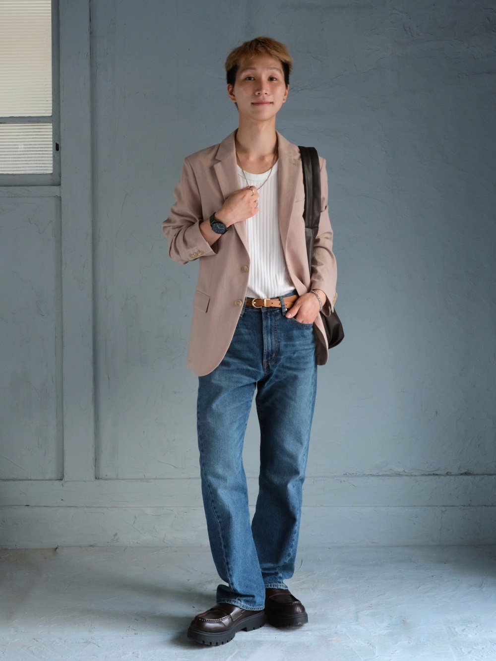 プレシャスドライジャケット、プレシャスドライトラウザーズ」の着用