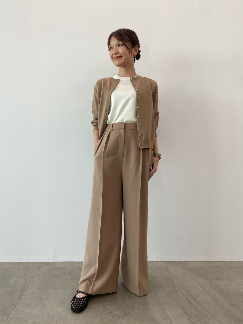 PLST ストレッチツイルベルテッドジレ　M PLST(プラステ)公式 | ストレッチツイルベルテッドジレ