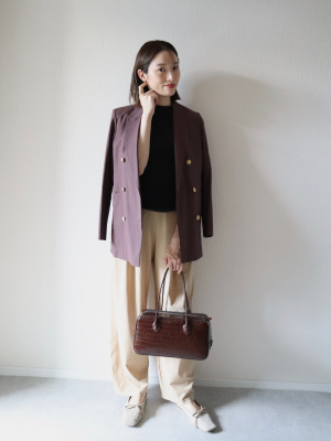 PLST(プラステ)公式 | リネンブレンドダブルジャケット