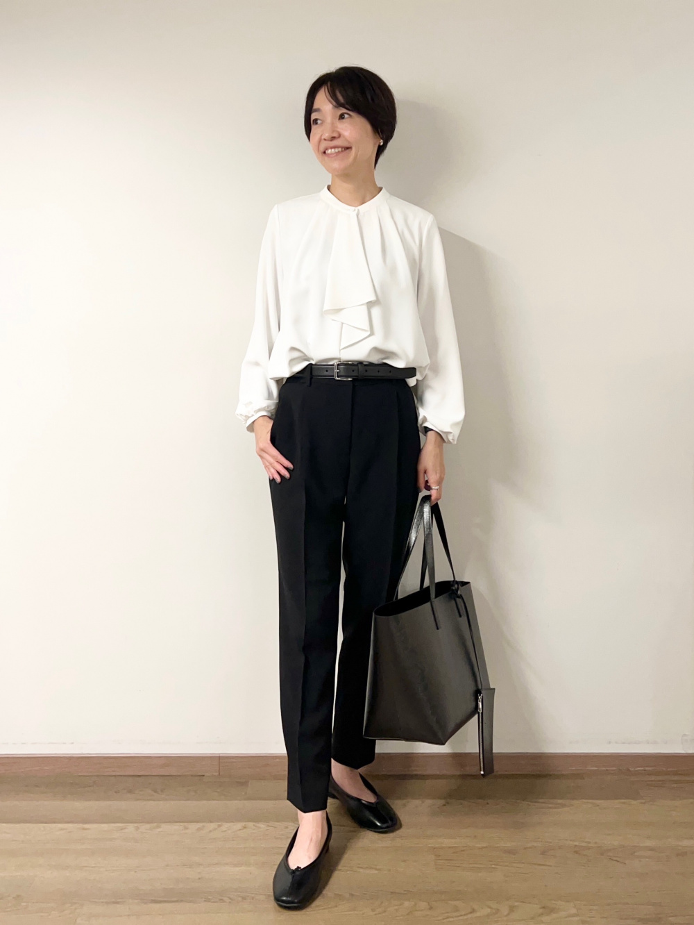 トリアセブレンドカラーレスジャケット、トリアセブレンドテーパード